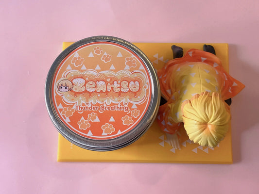 Zenitsu Kitten Slayer Inspired Coconut Soy Wax Candle | Thunder Breathing Milky Paw Scents