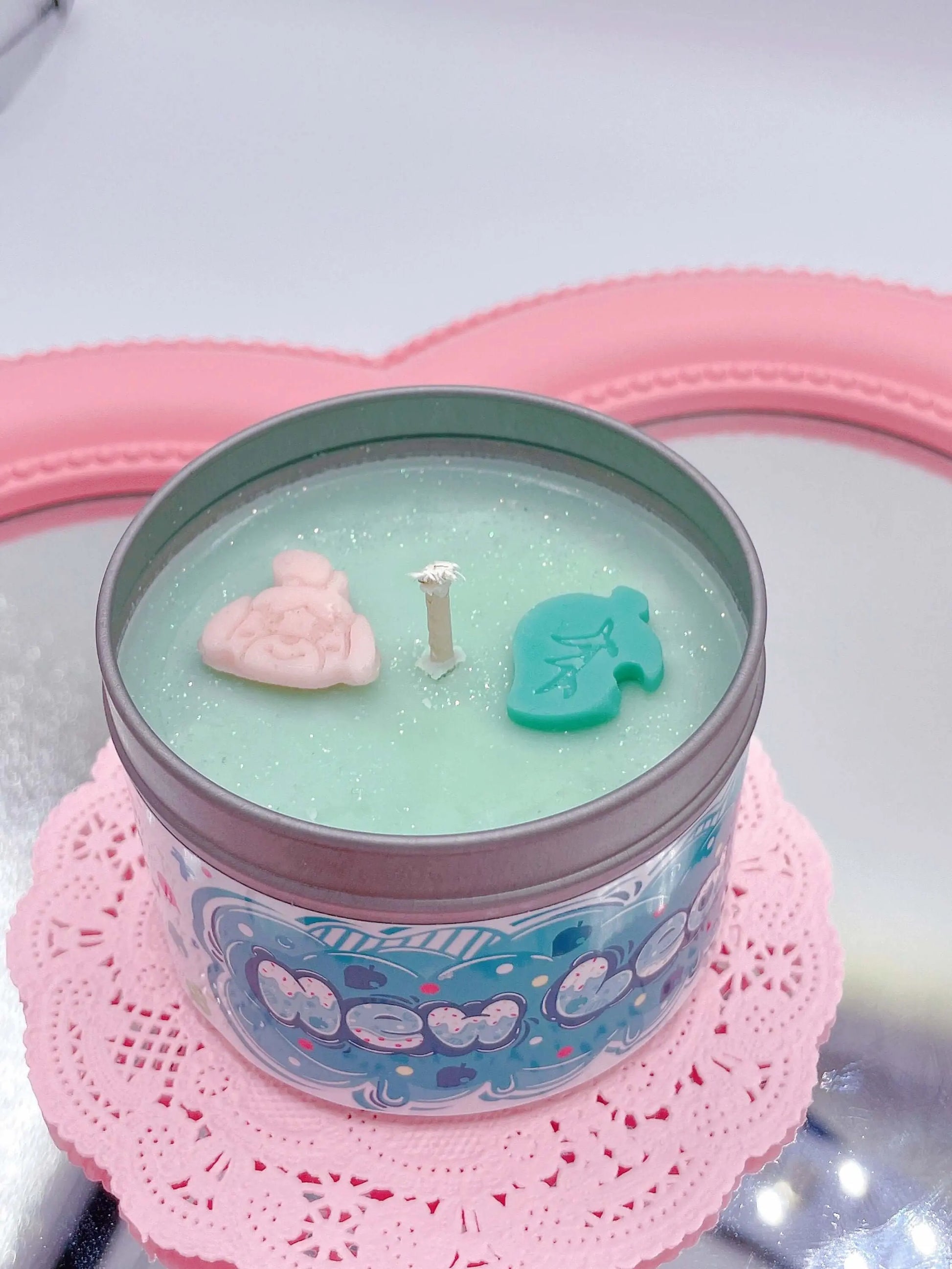 Animal Crossing Inspired Coconut Soy Wax Candle | New Leaf Milky Paw Scents