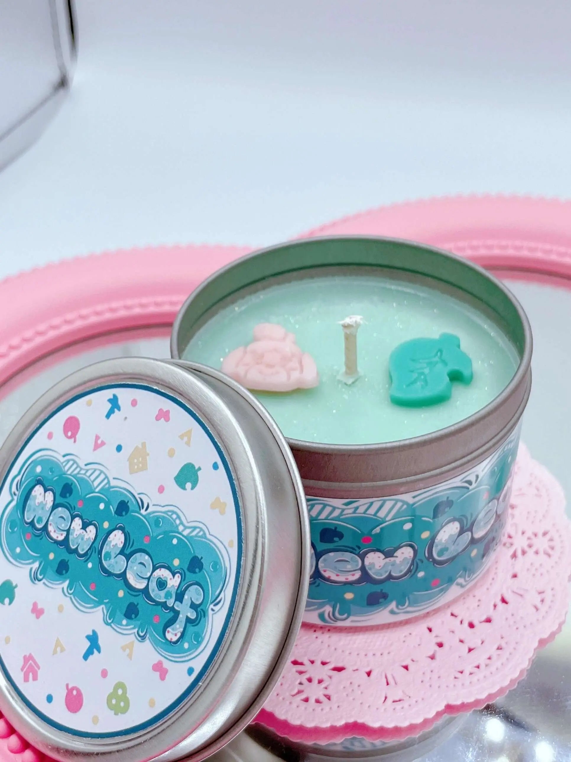 Animal Crossing Inspired Coconut Soy Wax Candle | New Leaf Milky Paw Scents