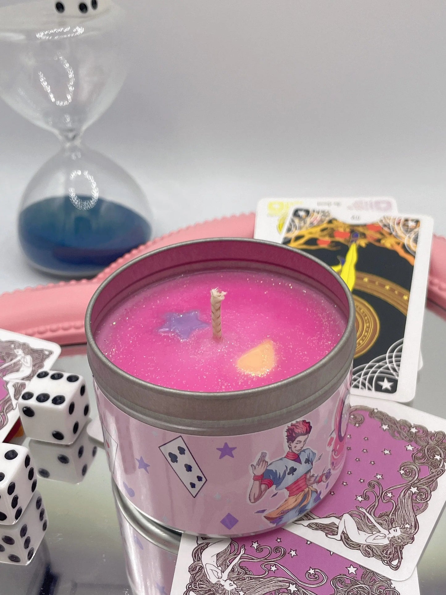 Hisoka Inspired Coconut Soy Wax Candle | The Fruit Is Ripe Milky Paw Scents