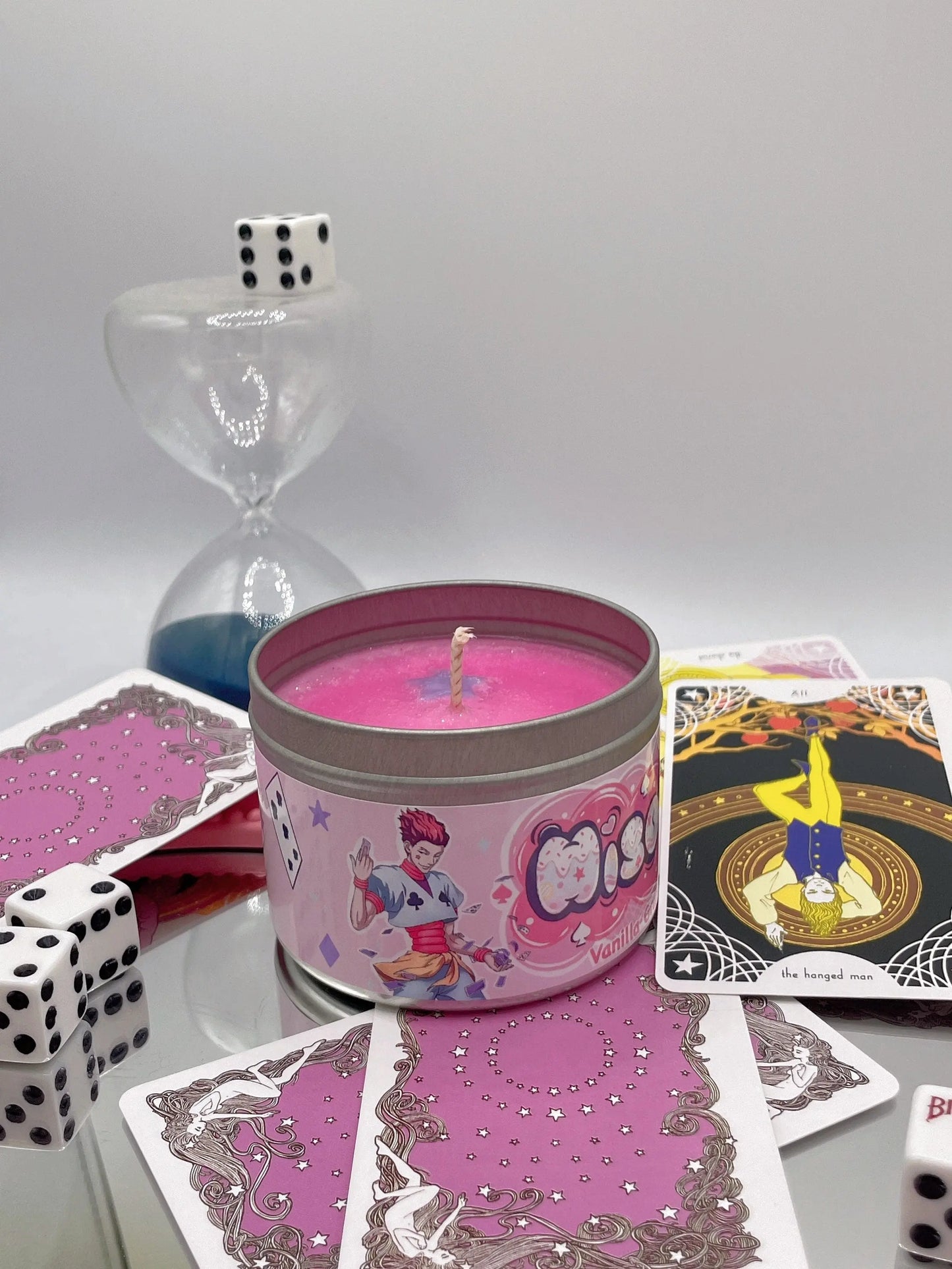 Hisoka Inspired Coconut Soy Wax Candle | The Fruit Is Ripe Milky Paw Scents