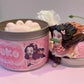 Nezuko Kitten Slayer Inspired Coconut Soy Wax Candle | Sakura Breathing Milky Paw Scents