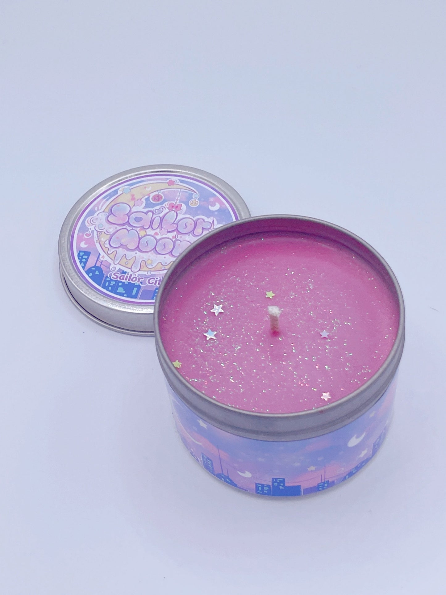 Tokyo City Inspired Coconut Soy Wax Candle | Sailor Moon Starry Night Milky Paw Scents