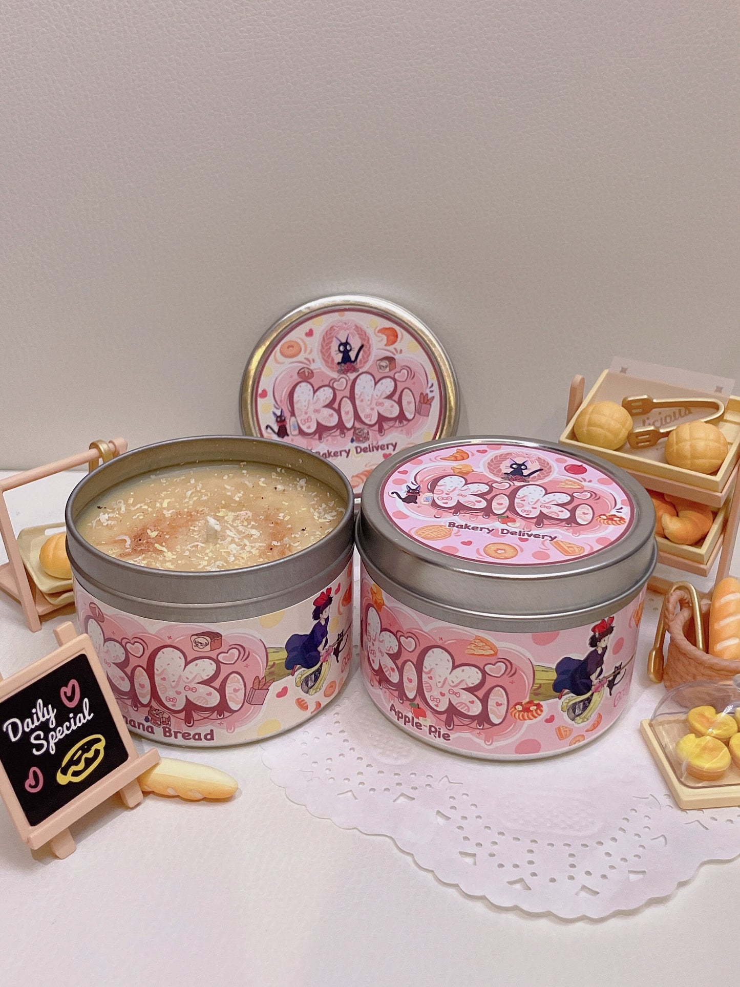 Kiki Delivery Service Inspired Coconut Soy Wax Candle | Bakery Delivery Milky Paw Scents