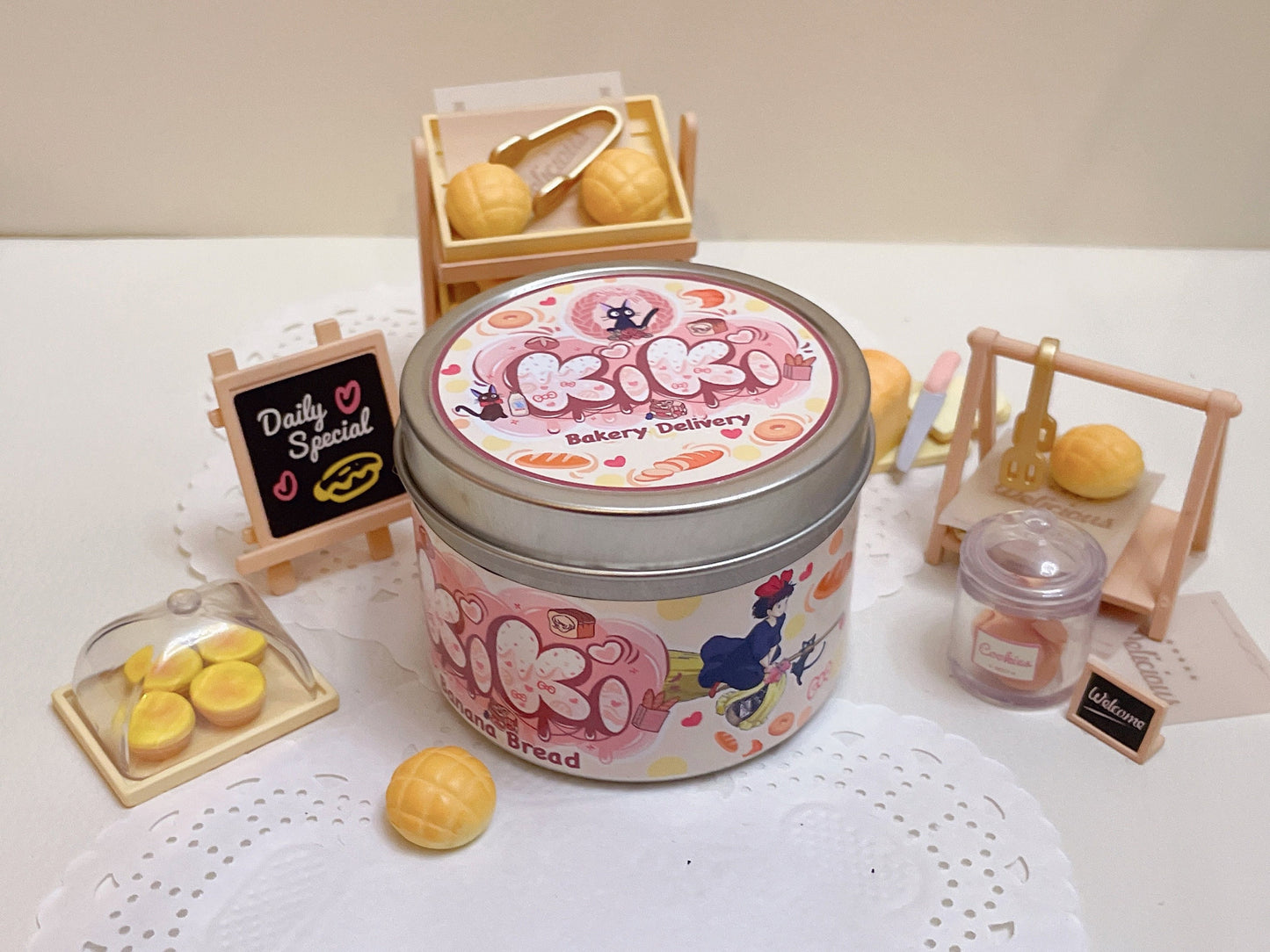 Kiki Delivery Service Inspired Coconut Soy Wax Candle | Bakery Delivery Milky Paw Scents