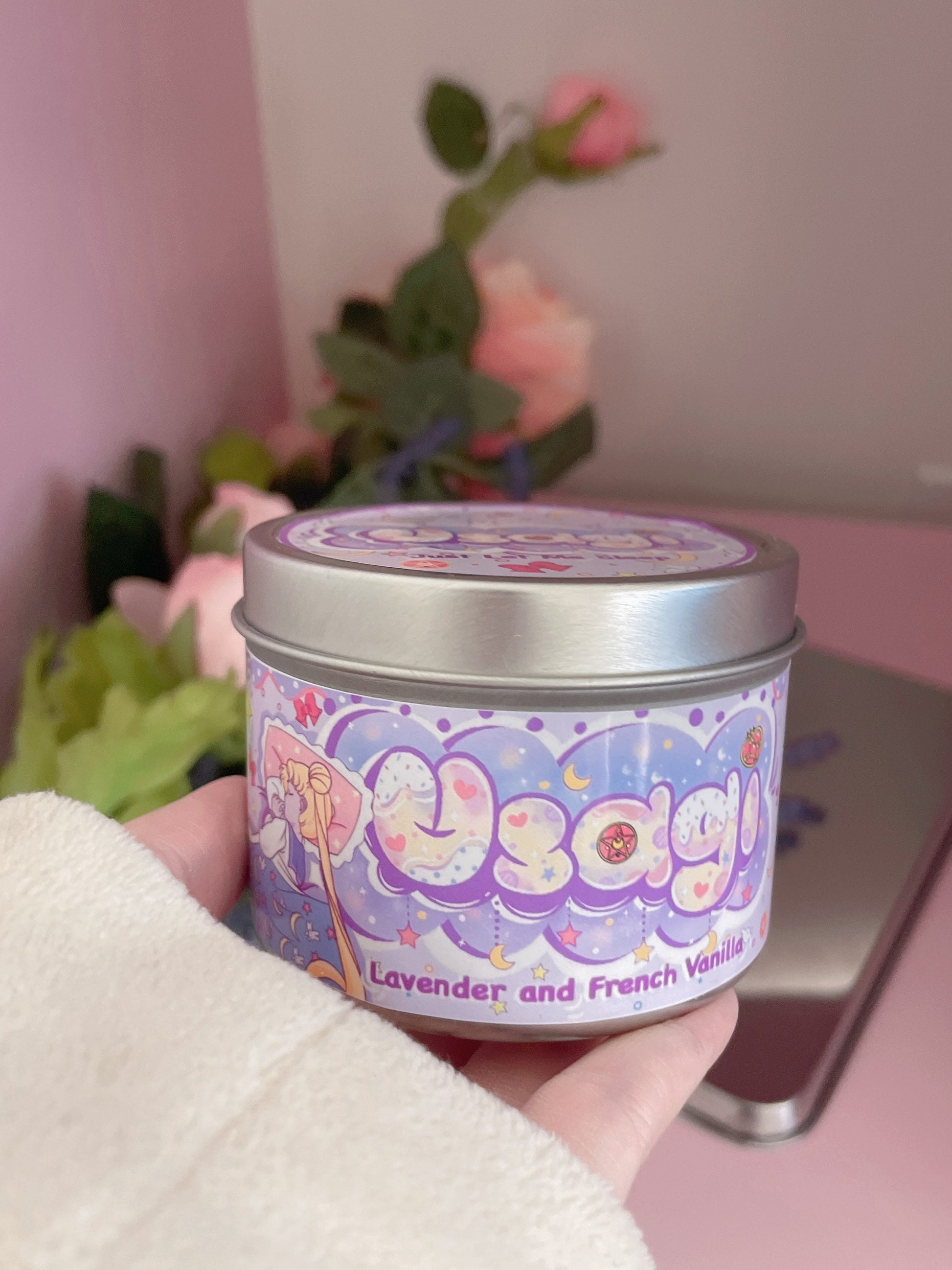 Usagi Sailor Moon Inspired Coconut Soy Wax Candle | Just Let Me Sleep Milky Paw Scents