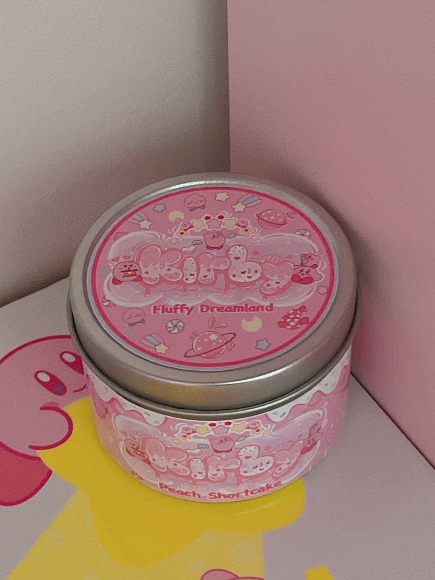 Kirby Inspired Coconut Soy Wax Candle | Fluffy Dreamland Milky Paw Scents