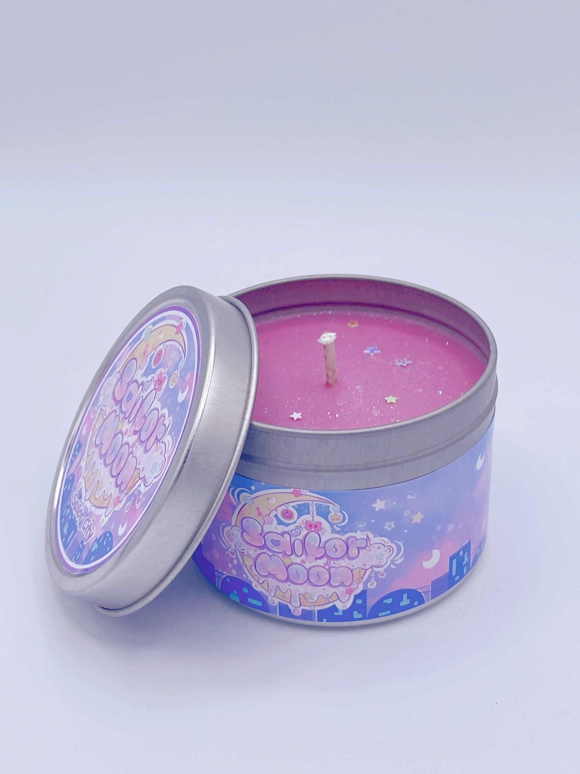 Tokyo City Inspired Coconut Soy Wax Candle | Sailor Moon Starry Night Milky Paw Scents