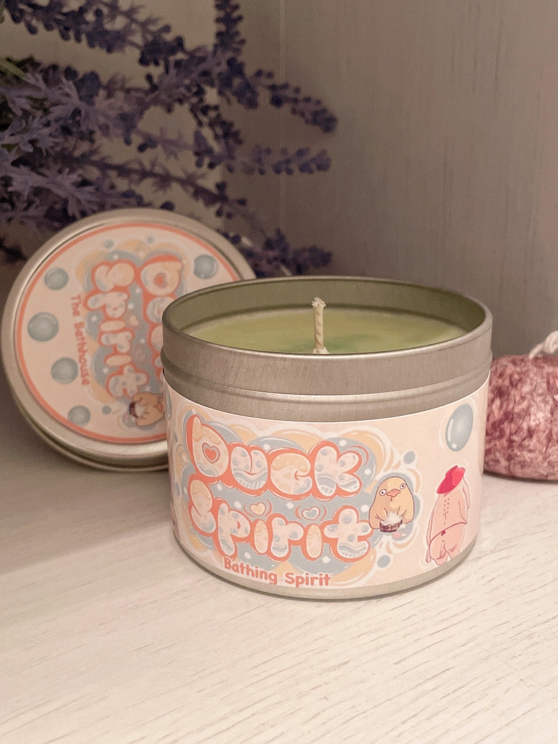 Duck Spirit Inspired Coconut Soy Wax Candle | The Bathhouse Milky Paw Scents