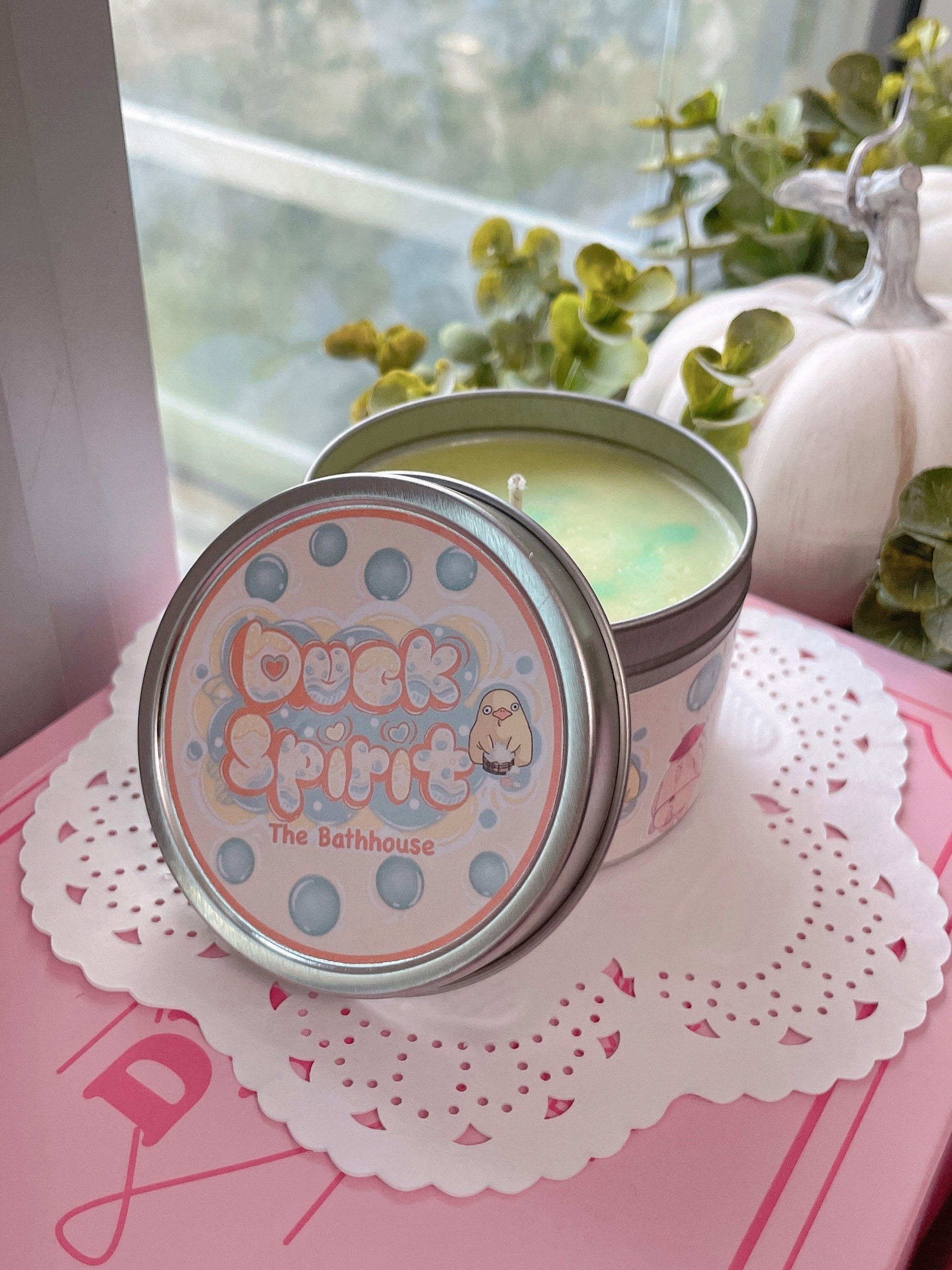 Duck Spirit Inspired Coconut Soy Wax Candle | The Bathhouse Milky Paw Scents