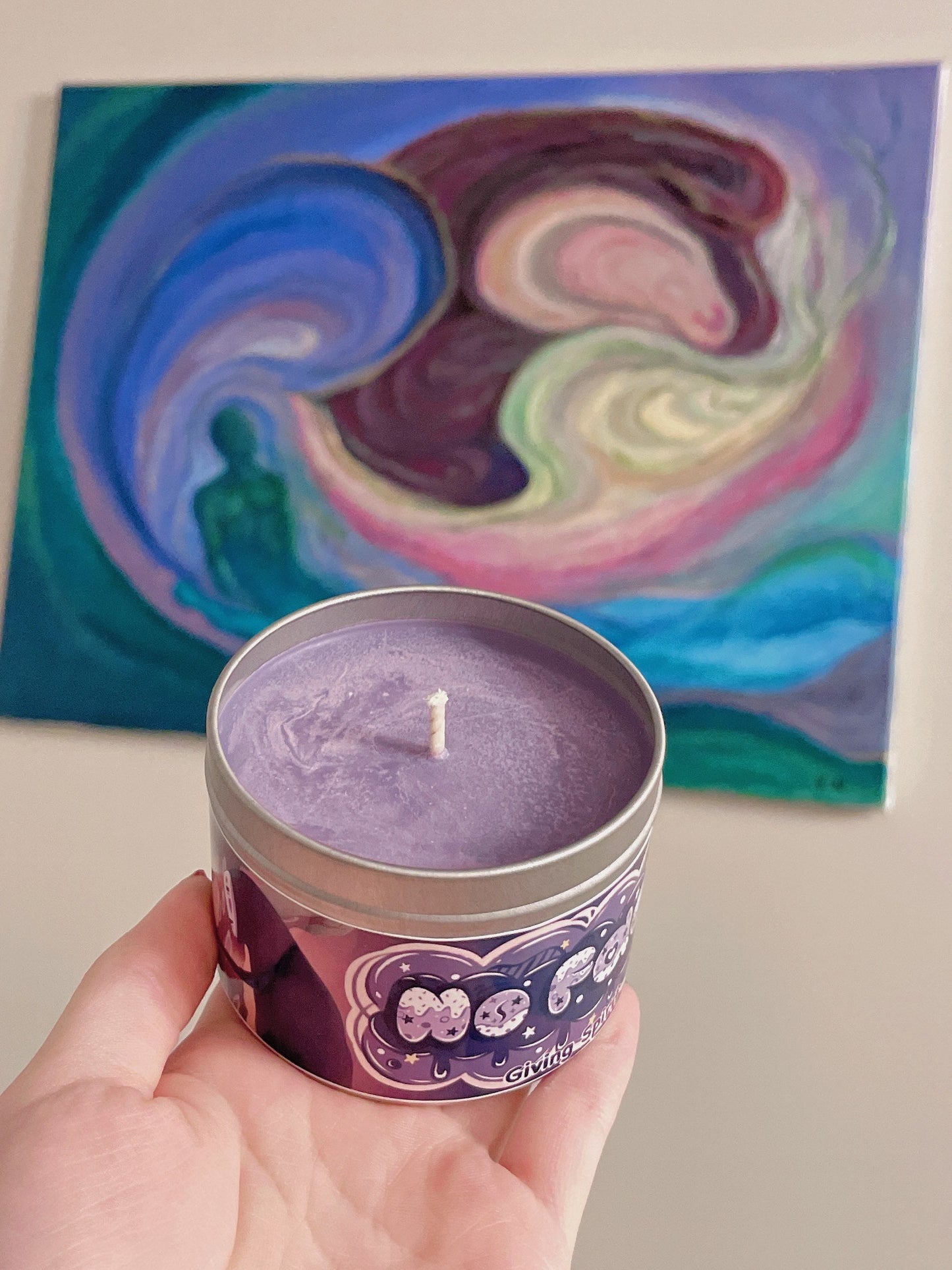 No Face Inspired Coconut Soy Wax Candle | Giving Spirit Milky Paw Scents