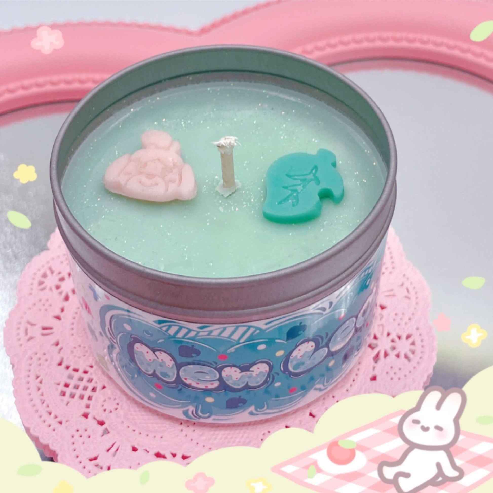 Animal Crossing Inspired Coconut Soy Wax Candle | New Horizons Milky Paw Scents