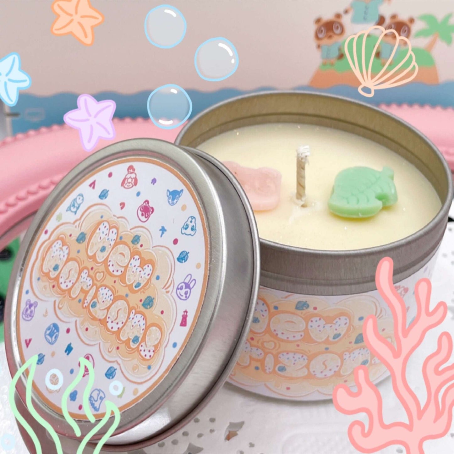 Animal Crossing Inspired Coconut Soy Wax Candle | New Horizons Milky Paw Scents