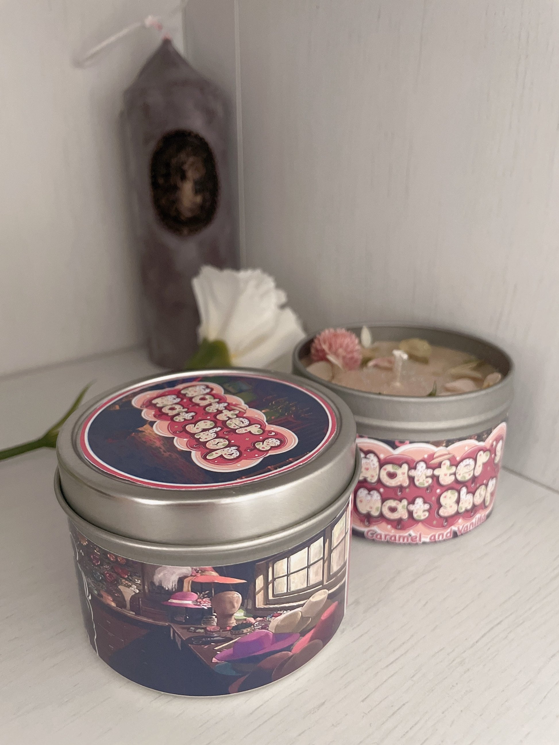 Sophie Inspired Coconut Soy Wax Candle | Hatter's Hat Shop Milky Paw Scents