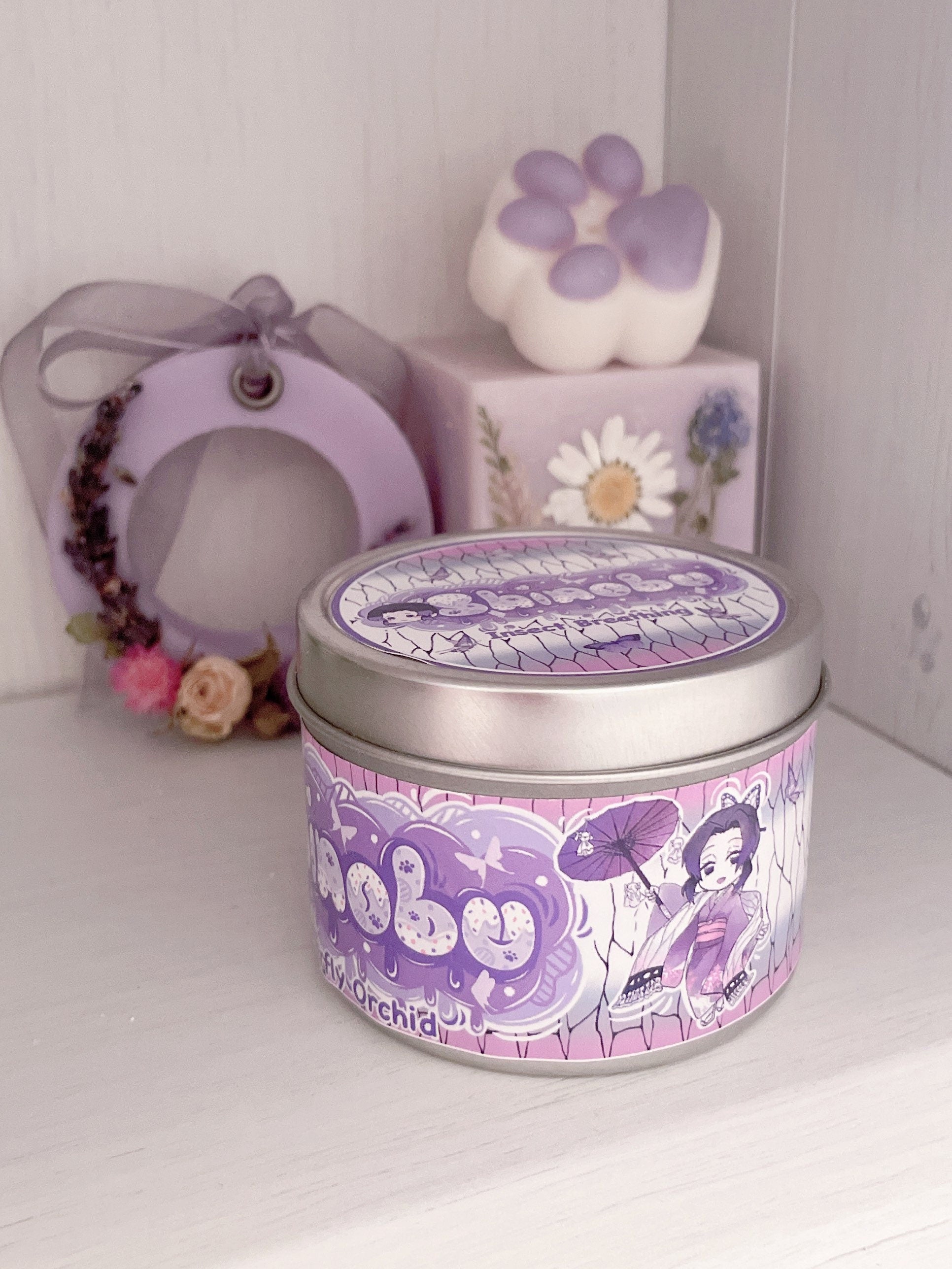 Shinobu Kitten Slayer Inspired Coconut Soy Wax Candle | Insect Breathing Milky Paw Scents