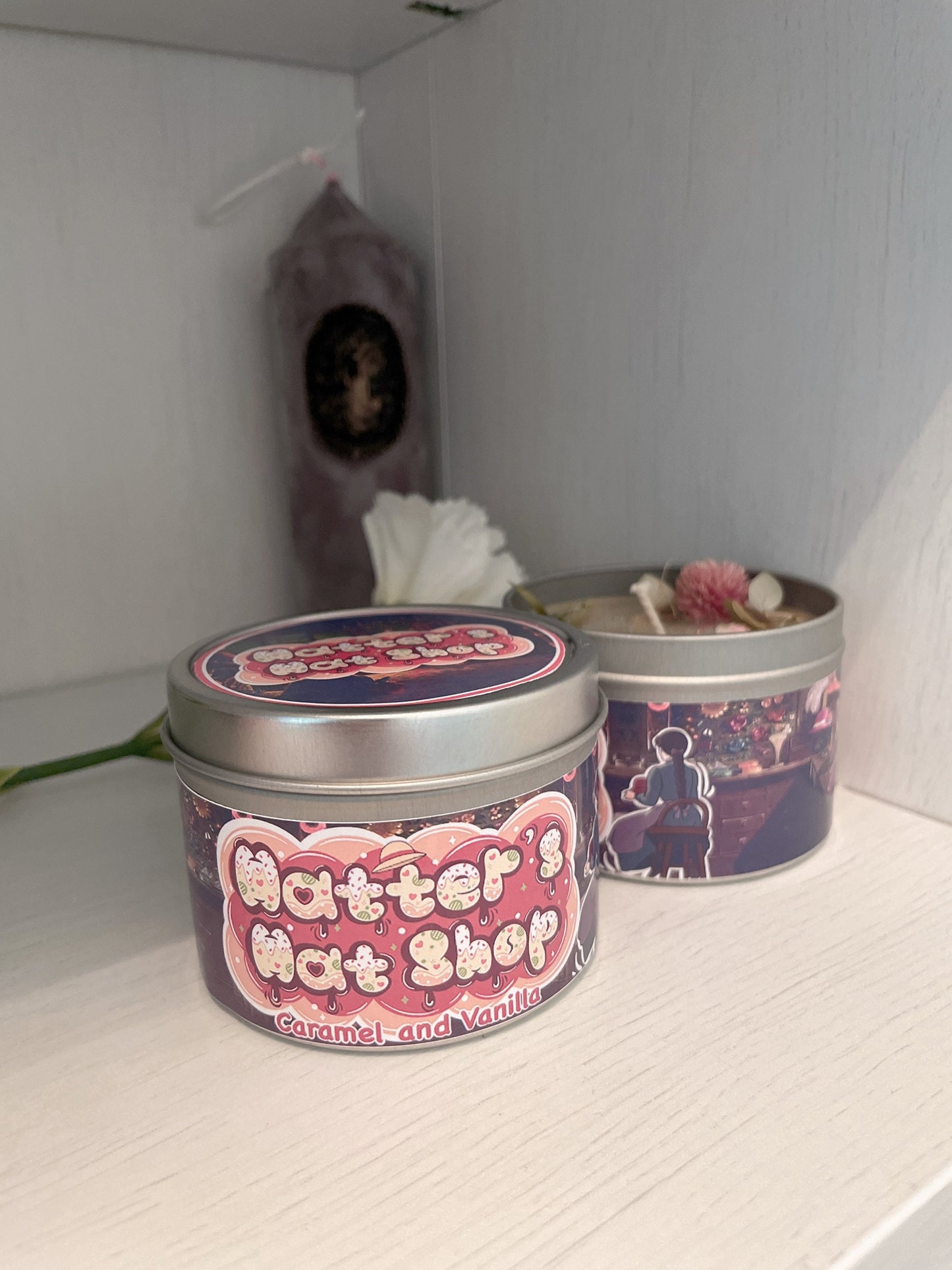 Sophie Inspired Coconut Soy Wax Candle | Hatter's Hat Shop Milky Paw Scents