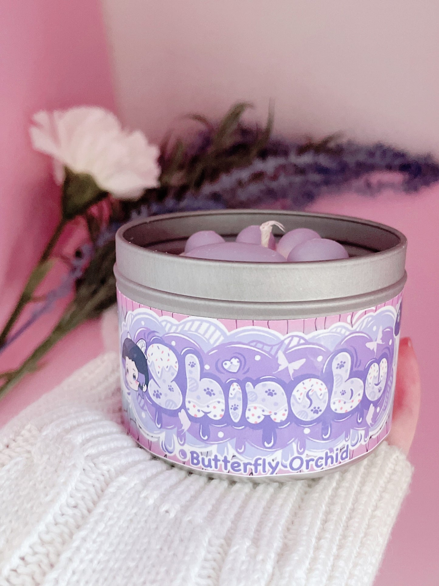 Shinobu Kitten Slayer Inspired Coconut Soy Wax Candle | Insect Breathing Milky Paw Scents