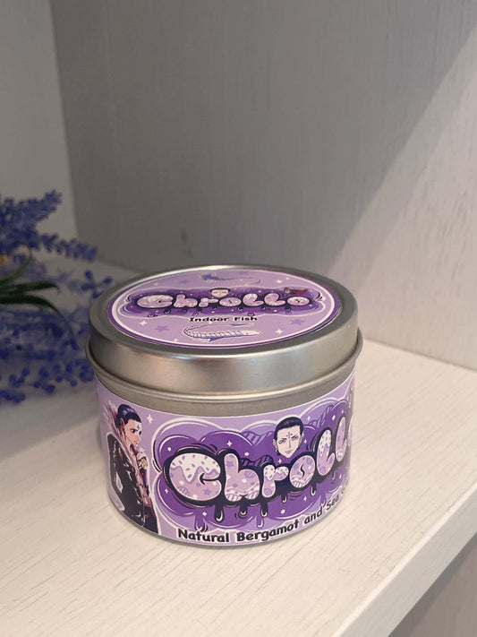 Chrollo Inspired Coconut Soy Wax Candle | Indoor Fish Milky Paw Scents