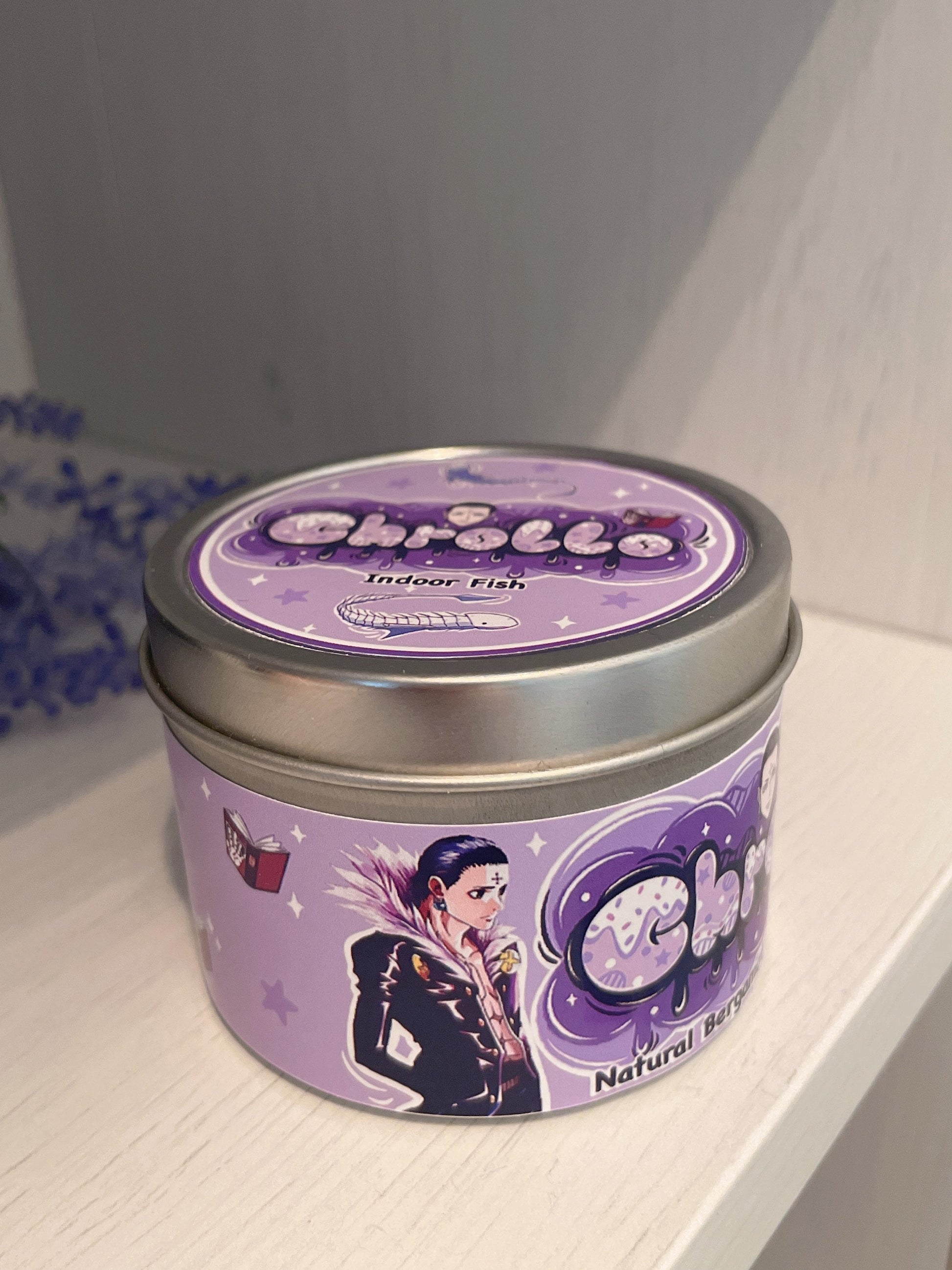 Chrollo Inspired Coconut Soy Wax Candle | Indoor Fish Milky Paw Scents