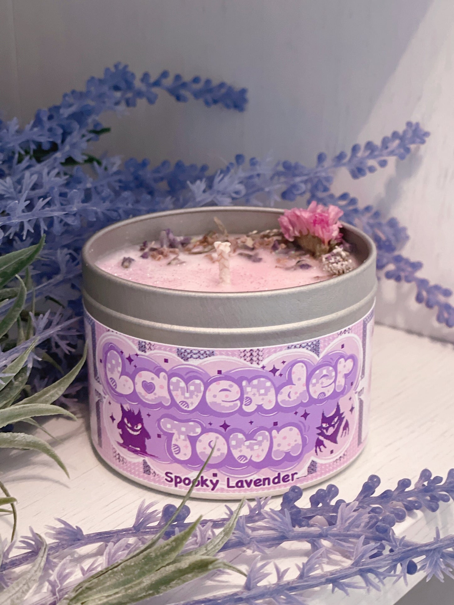 Pokémon City Town Inspired Coconut Soy Wax Candle | Lavender Town Milky Paw Scents