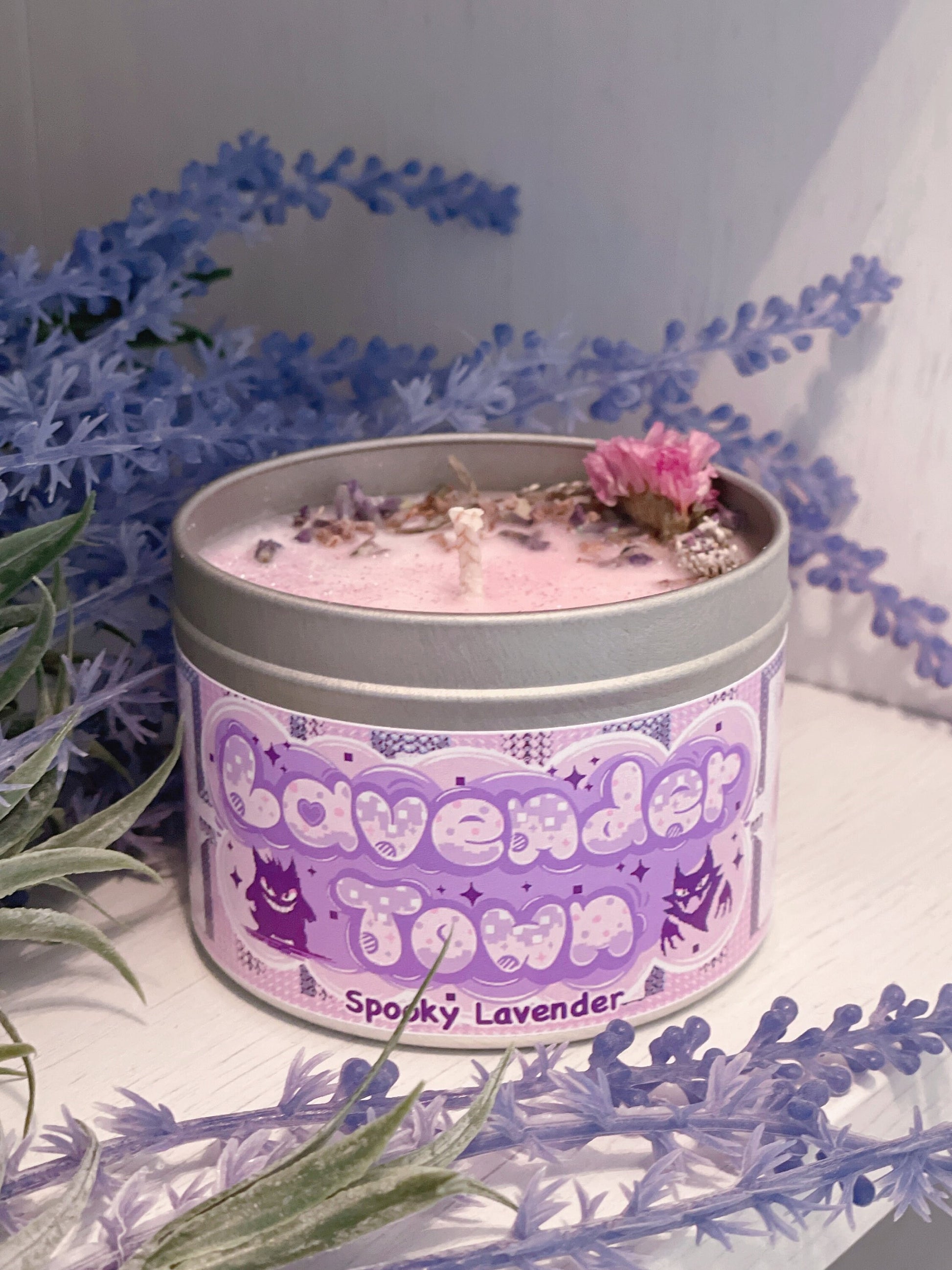 Pokémon City Town Inspired Coconut Soy Wax Candle | Lavender Town Milky Paw Scents