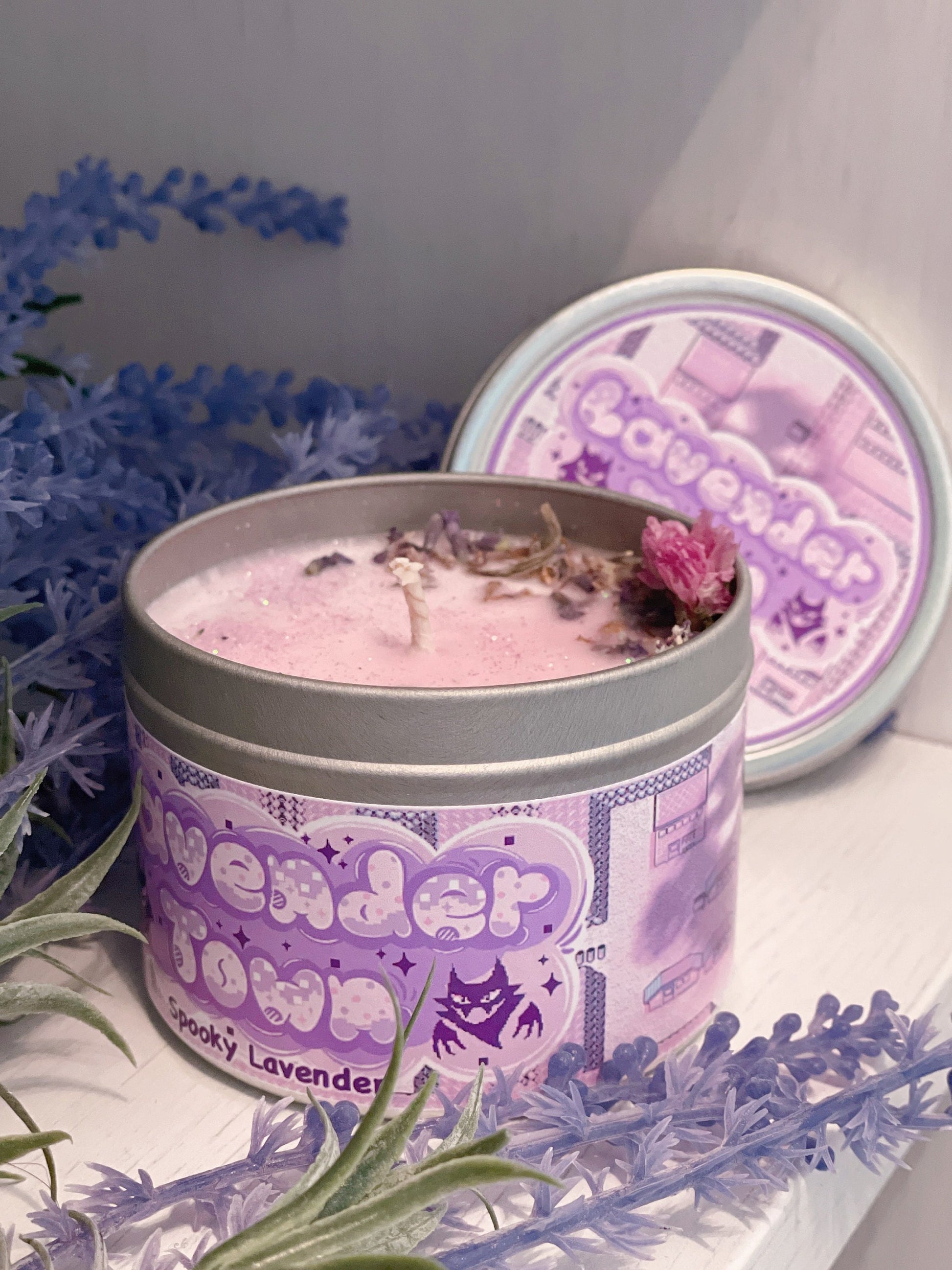 Pokémon City Town Inspired Coconut Soy Wax Candle | Lavender Town Milky Paw Scents