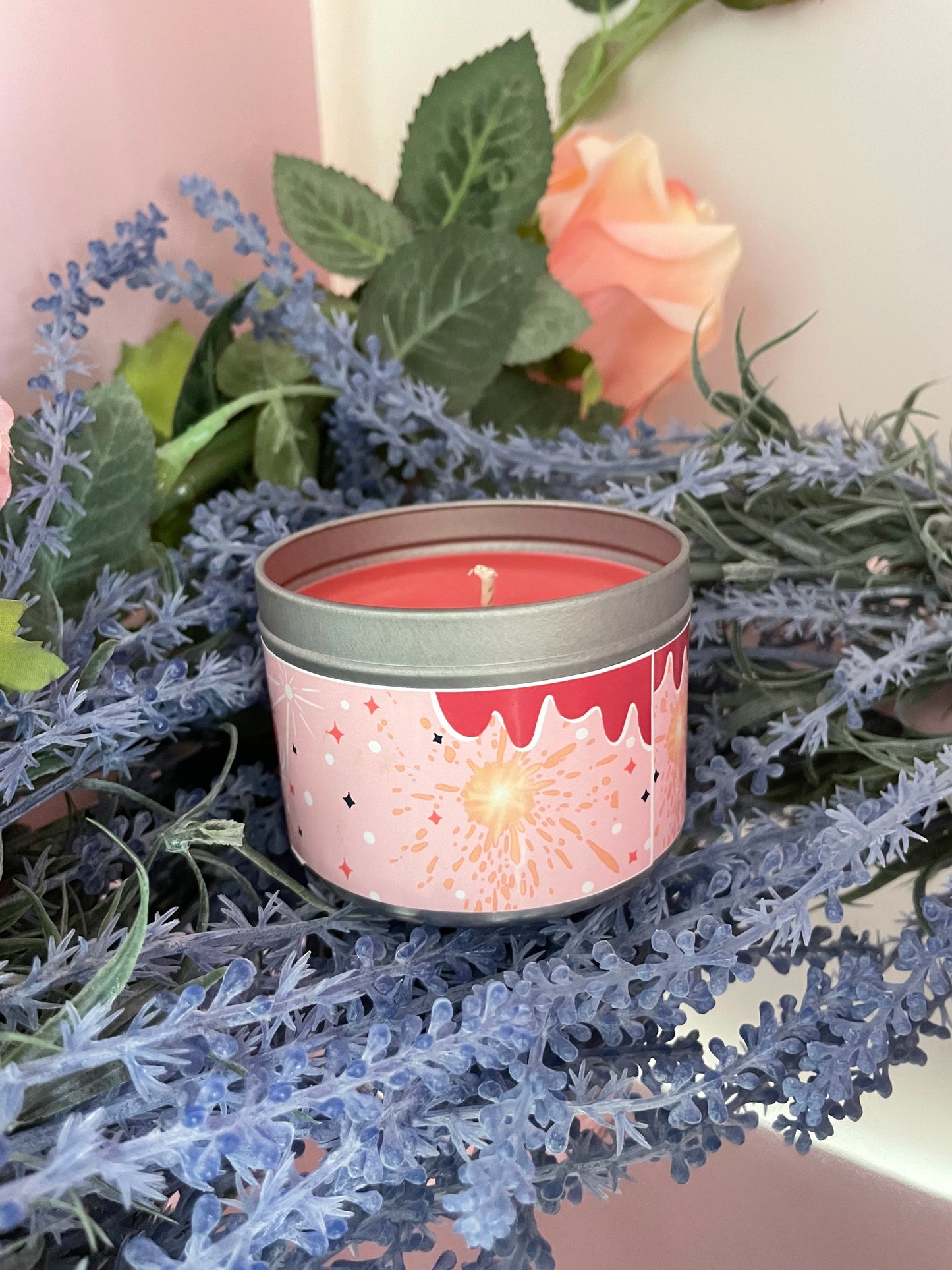 Calcifer Inspired Coconut Soy Candle | May All Your Bacon Burn Milky Paw Scents