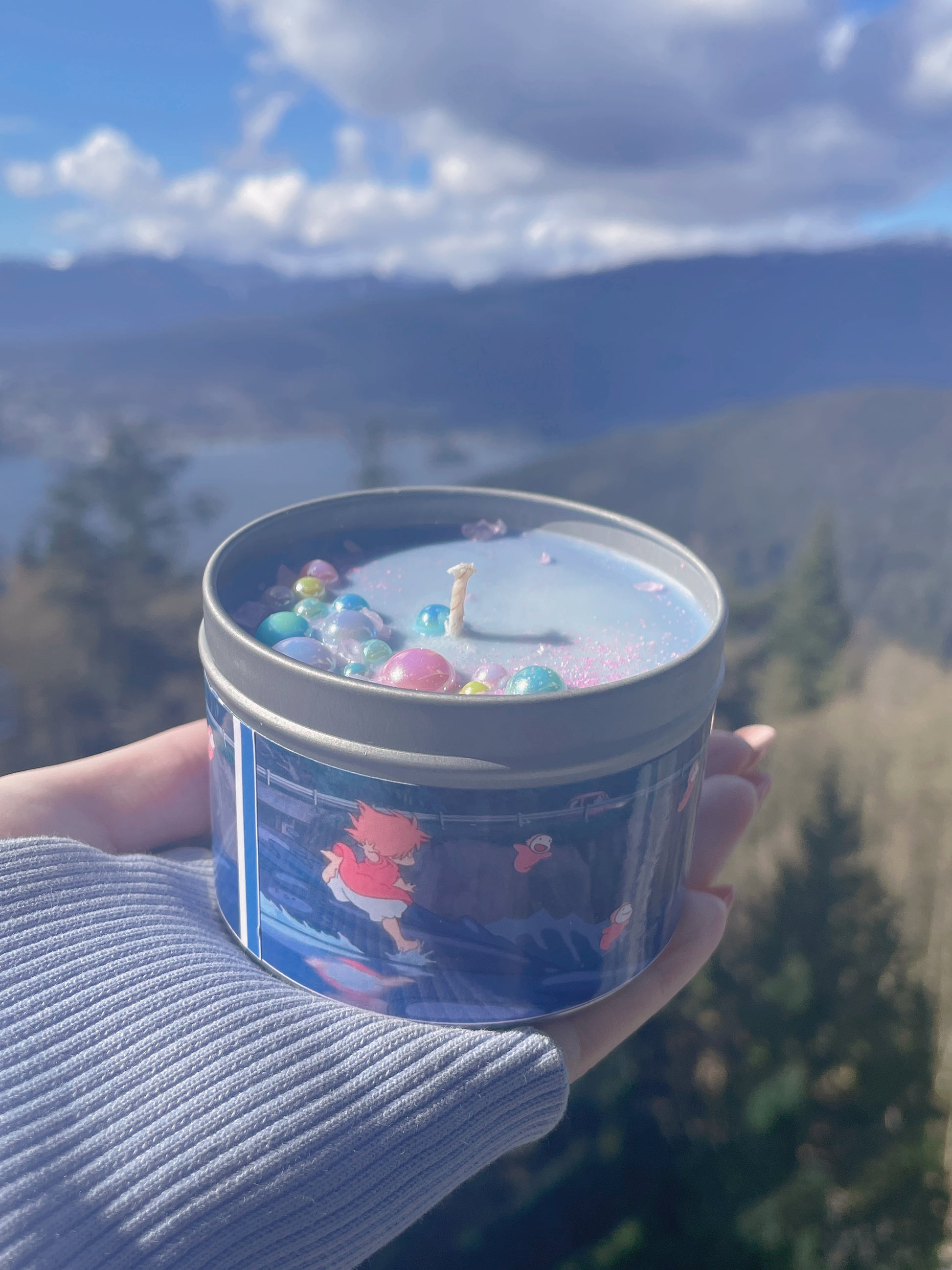 Ponyo Inspired Coconut Soy Wax Candle | Sea Princess Milky Paw Scents