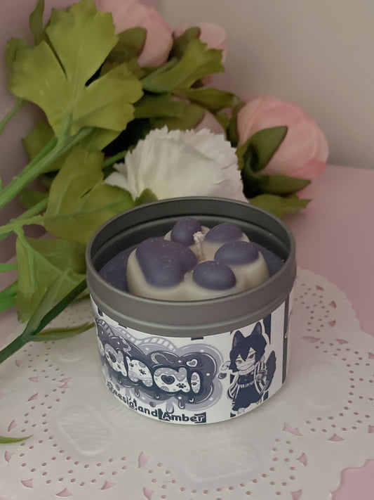 Obanai Kitten Slayer Inspired Coconut Soy Wax Candle | Serpent Breathing Milky Paw Scents